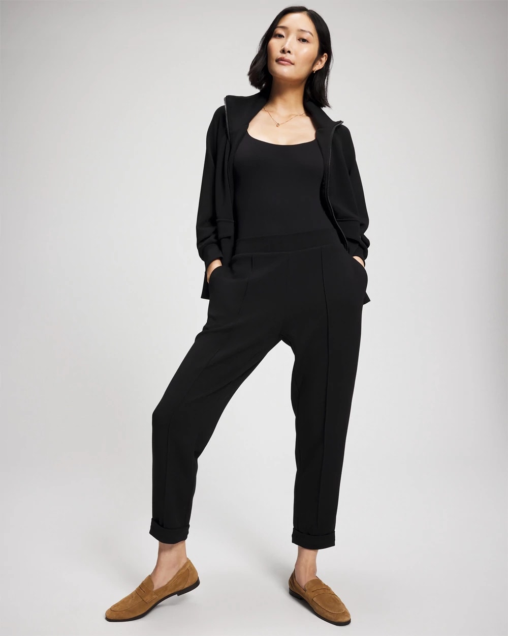 【PGC】COMFORTABLE TAPERED PANTS Soma_LUXE MODAL TAPERED